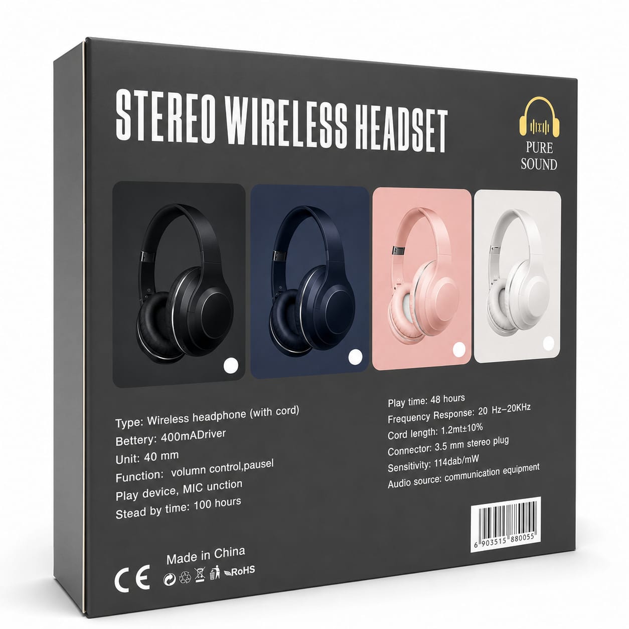 M3 Wireless Bluetooth Headphones