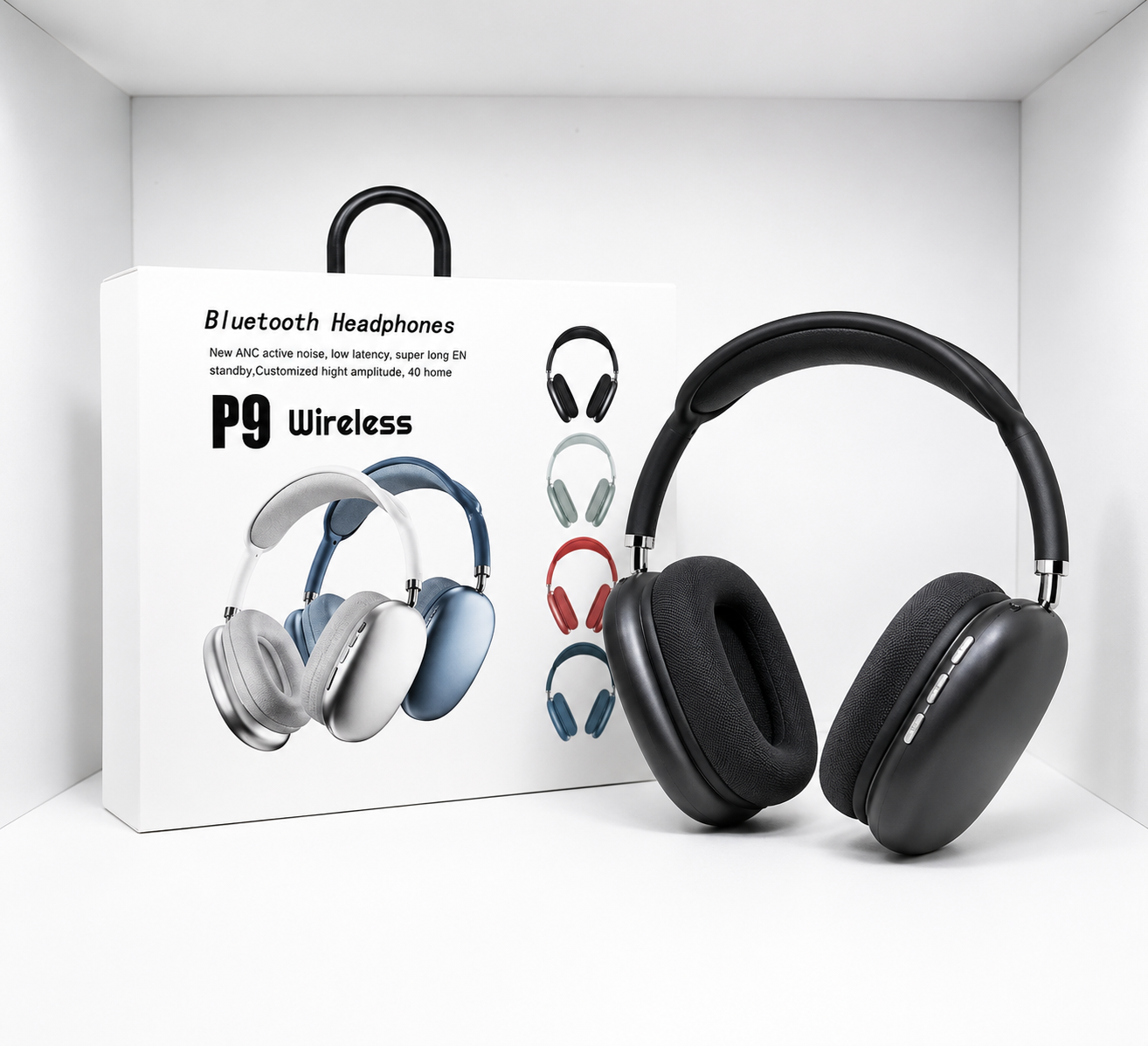 P9 Wireless Bluetooth Headphones – Deep Bass, Noise Isolation, Built-in Mic
