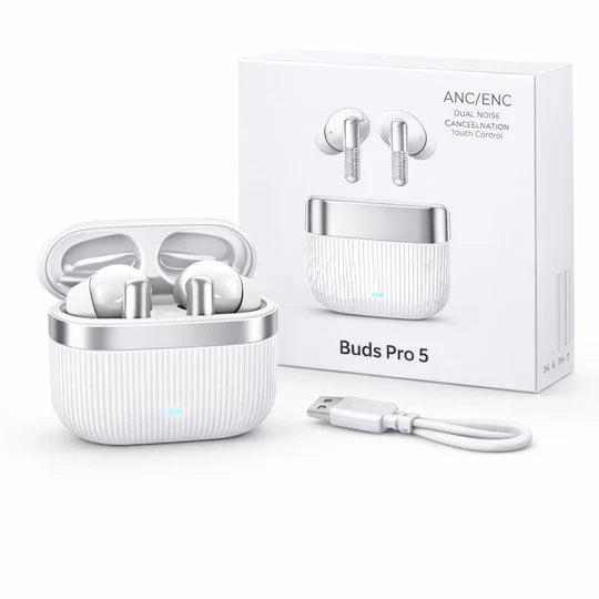 Buds Pro 5 Wireless Earbuds with ANC/ENC Noise Cancellation