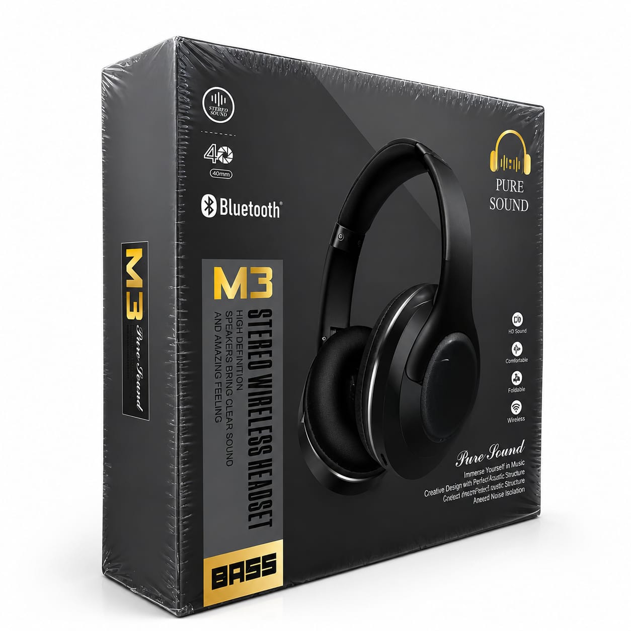 M3 Wireless Bluetooth  Headphones