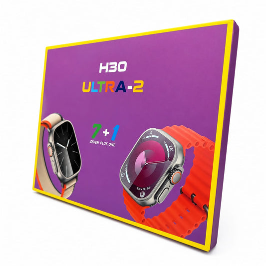 H30 Ultra-2 Smart Watch With 7 Straps